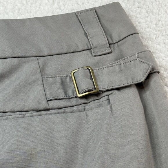 Elevenses Anthropologie Women's Front Zip Adjustable Buckle Straps Skirt 2 Gray - Picture 5 of 10